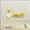 Gold Toned Bail, Pendant Clasp, Pendant Clips - 10PCS