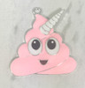 45*42mm, Emoji Poo Pendant, Poo Unicorn Pendant, Pink Poo, Unicorn Poo, Emoji Pendant, DIY Necklace, Emoji Necklace, Chunky Necklace Beads, Wholesale Pendants (684)