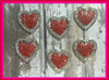 Rhinestone Hearts, Rhinestone Flatbacks, Rhinestone Buttons, Valentine Buttons, Valentine's Heart, 24mm, Heart Embellishments