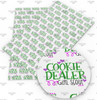 20x34cm (7.8" x 13.4"), Cookie Dealer Fabric, Girl Scouts Print Synthetic Leather, Cookies Leather Fabric, Thin Mints Fabric Sheet, Faux Leather Fabric Sheet, Fabric, DIY Hair Bows, 1 Sheet (57)