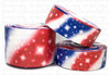 Tie Dye Ribbon, US Designer Ribbon, Glitter Ribbon, Patriotic Ribbon, RWB Ribbon, July 4th Ribbon, Hair Bow Ribbon, Wholesale Ribbon, PER YARD