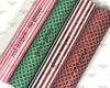 21x29cm (8.2" x 11.4"), Christmas Fabric, Synthetic Leather, Glitter Leather Fabric, Candy Cane Stripes Fabric Sheet, Faux Leather Fabric Sheet, Fabric, DIY Hair Bows, 1 Sheet (167)