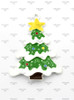 45*36mm, Christmas Pendant, Enamel Pendant, Winter Pendant, Christmas Tree, Holiday Necklace, DIY Necklace, Chunky Necklace Beads, Wholesale Pendants, 1PC (134)