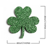 2", Glitter Shamrock Felts, Shamrock Felts, St. Patricks Day Felt Pads, Shamrock Appliques, Wholesale Felts, 1PC