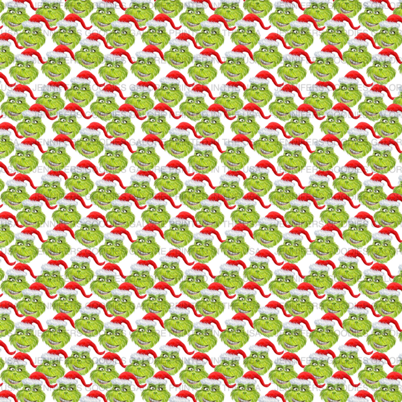 8x11, The Grinch Synthetic Leather, Custom Leather Sheets