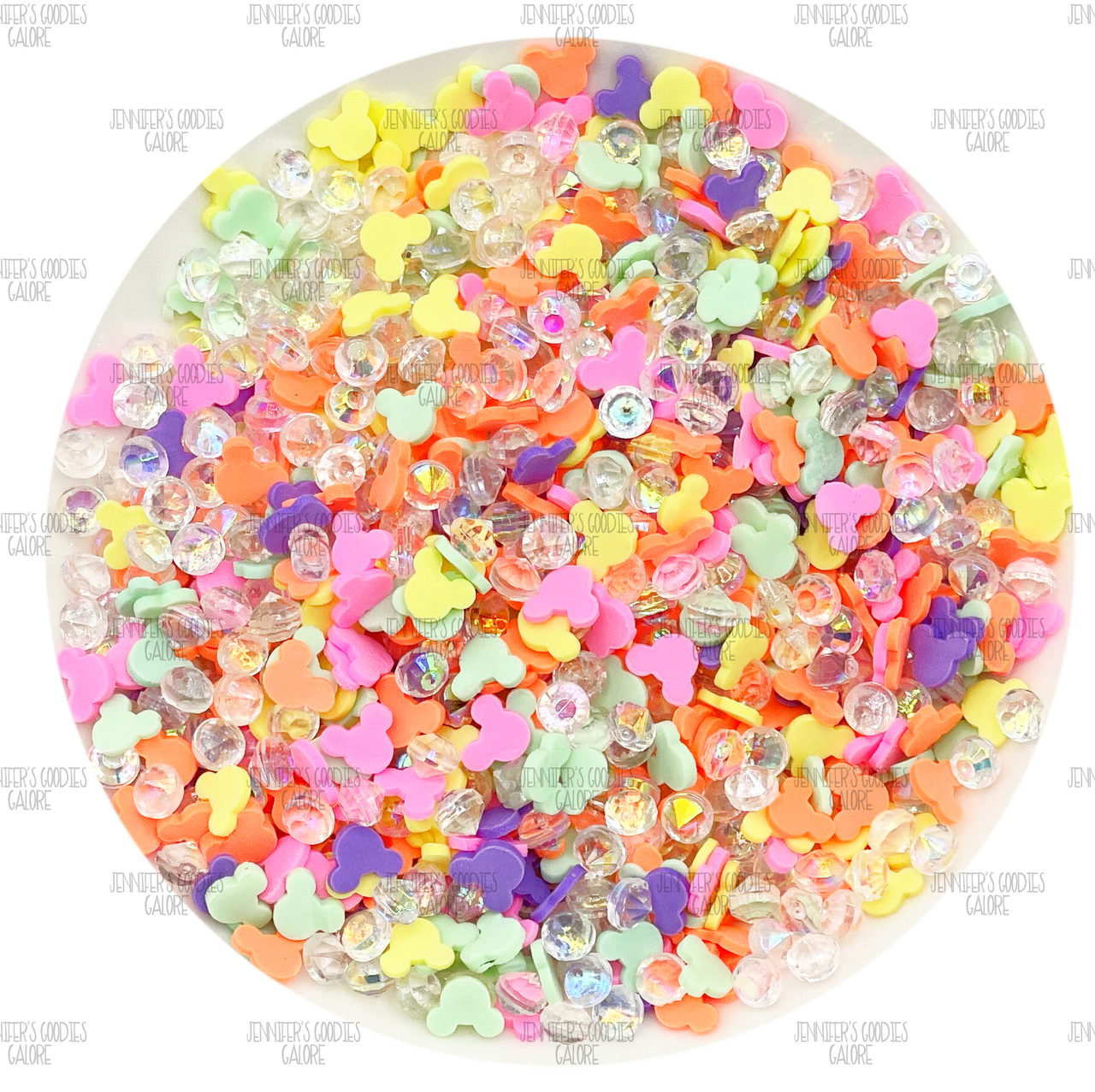 20gm, Polymer Clay Slices, Mouse Heads Clay Slices, Neon Clay Slices for  Resin, Clay Slices Crafts, Confetti Loose Clay, Crystal Balls Clay Slices,  Mickey Sprinkle Mix, Clay Confetti, 1 BAG (39) 