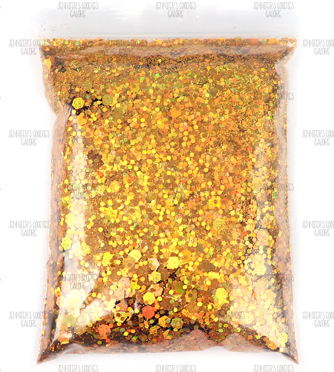 50gm (1.76oz), Holographic Glitter, Confetti Loose Glitter, POWDER PUFF  Iridescent Glitter for Nail Art & Tumblers, Hexagon Glitter, Loose Glitter,  Chunky/Fine MIX Glitter, 1 BAG (8) - Jennifer's Goodies Galore