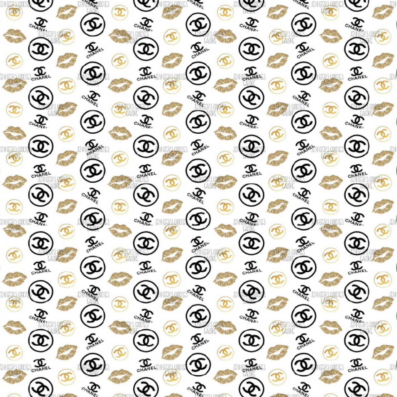 Download Gold Chanel Logo Patterns Wallpaper  Wallpaperscom