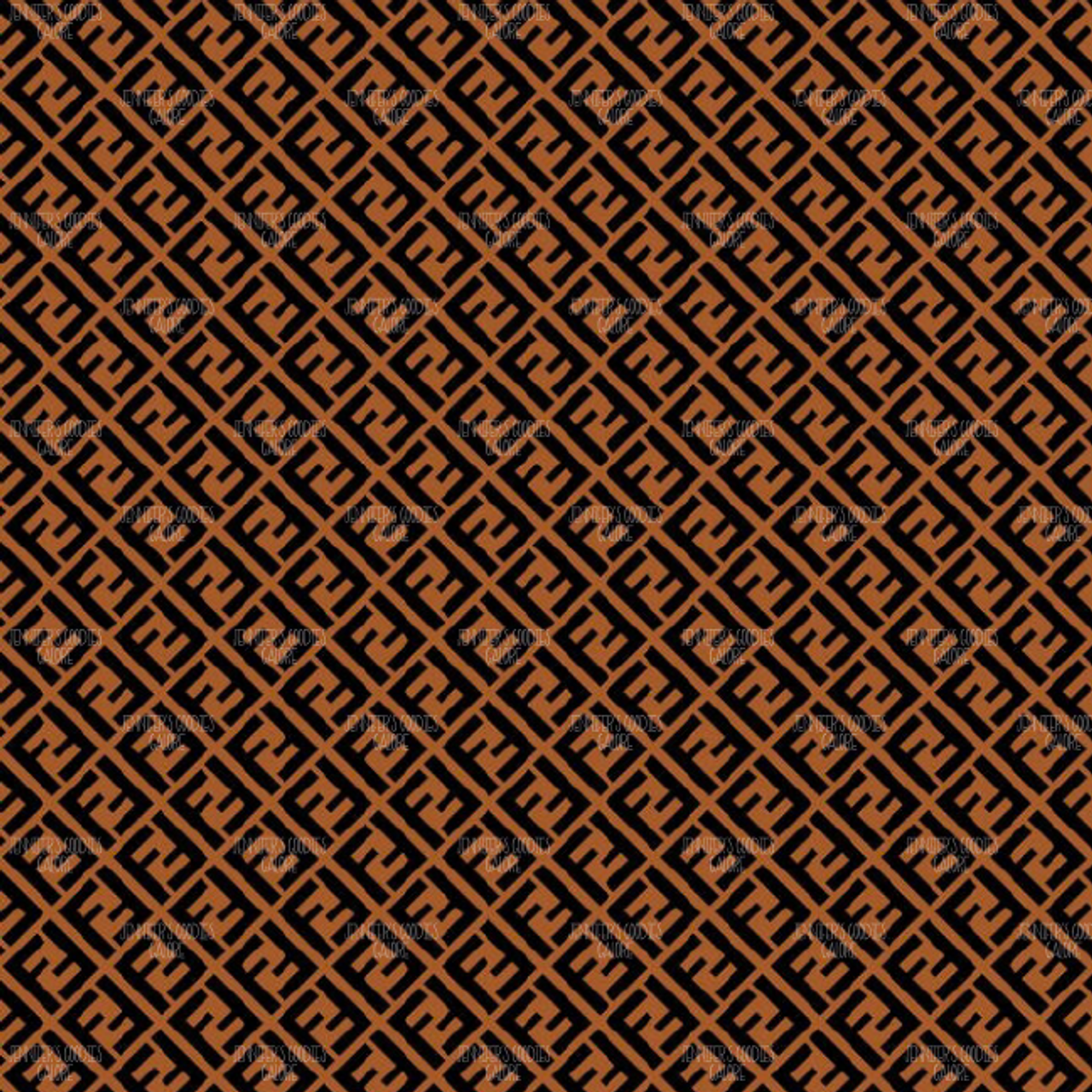 8x11", Fendi Synthetic Custom Leather Sheets, Designer Brands Leather, Brown Logo, Fendi Leather, Synthetic Leather Sheet, Vinyl, Patent, Glitter, DIY Leather Hair Bows, 1 Sheet - Jennifer's Goodies Galore