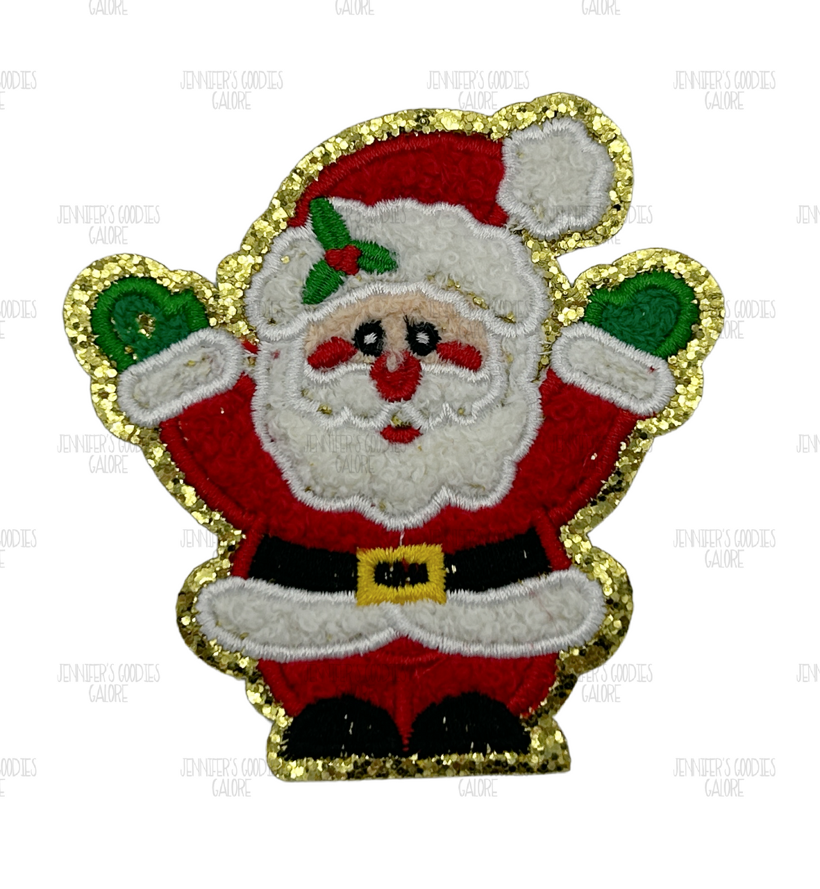 Santa Claus Christmas Tree Chenille Patch Iron On Patch - Temu