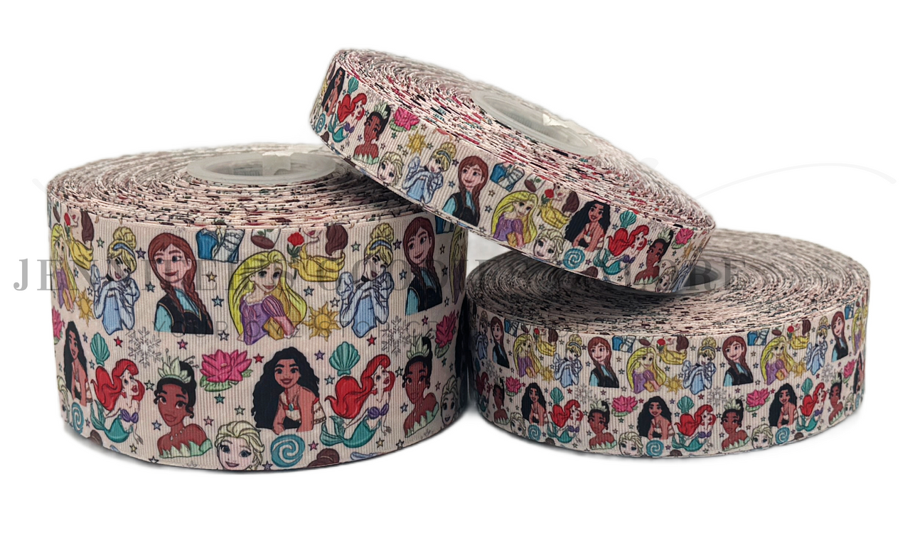 Princess Ribbon, Elsa, Anna, Tiana, Ariel, Moana, Cinderella, Disney ...