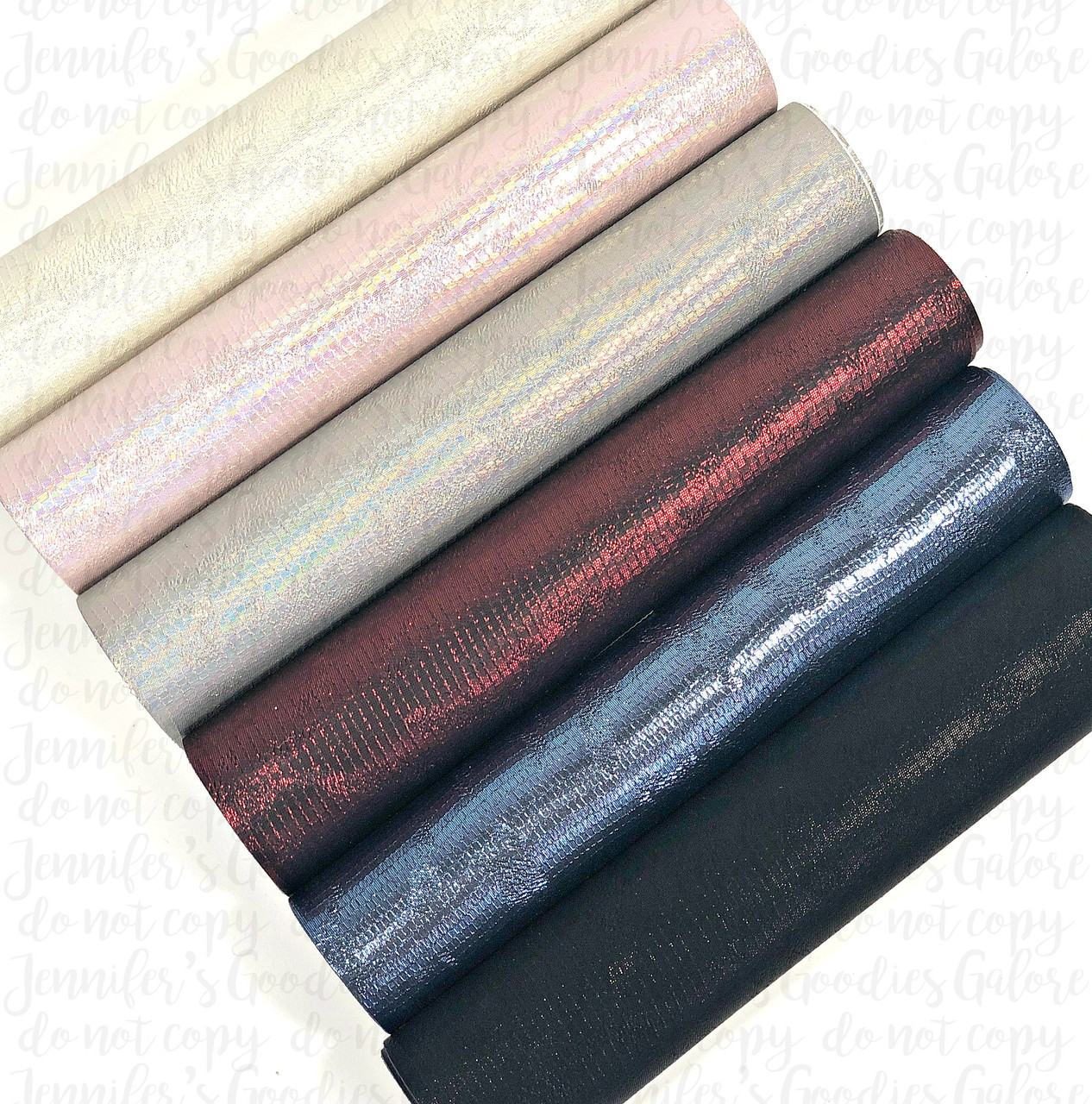 Metallic Leather Fabric, Faux Leather Sheets