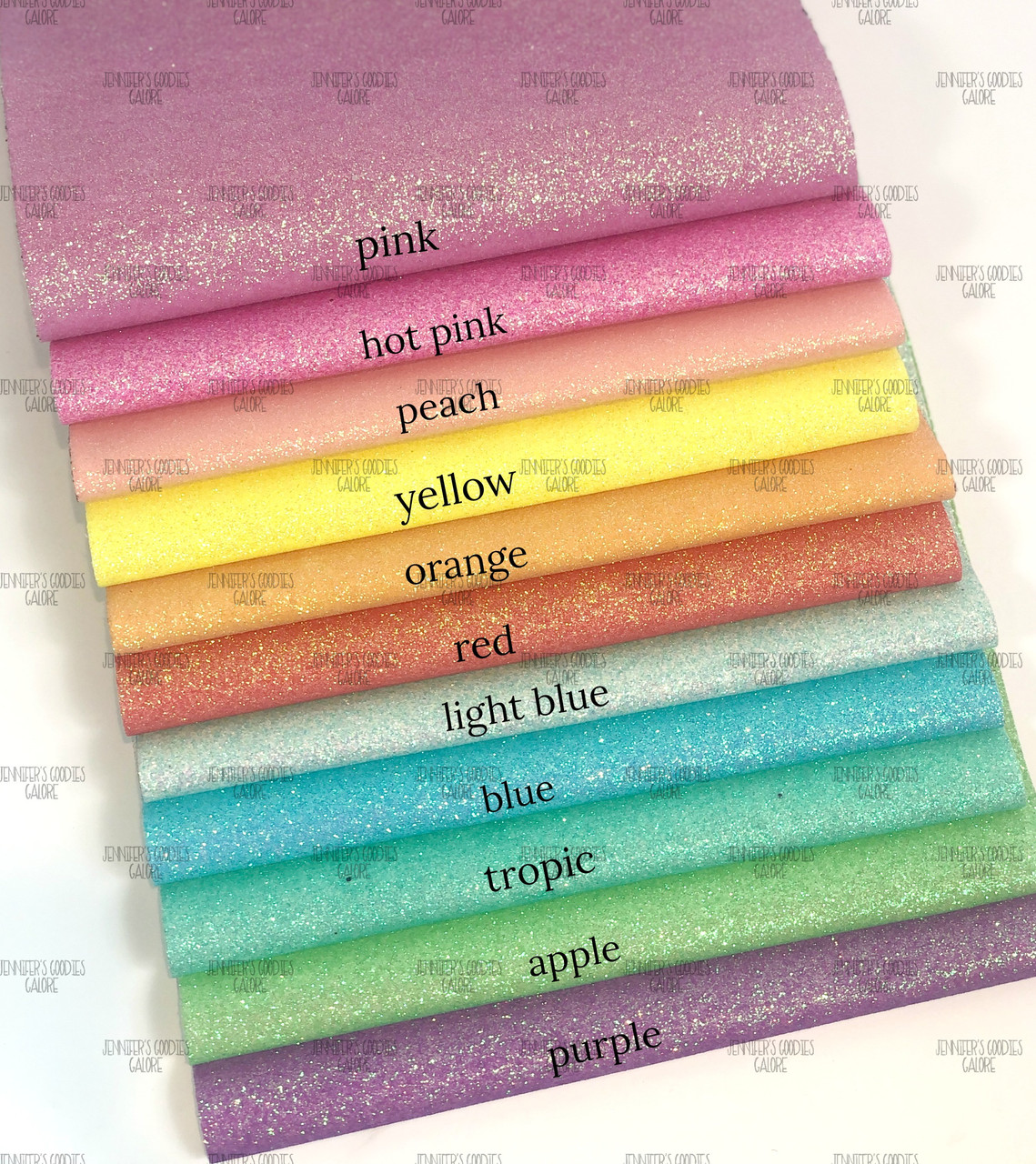 20x34cm (7.8" x 13.4"), Fine Glitter Synthetic Leather, Faux Leather