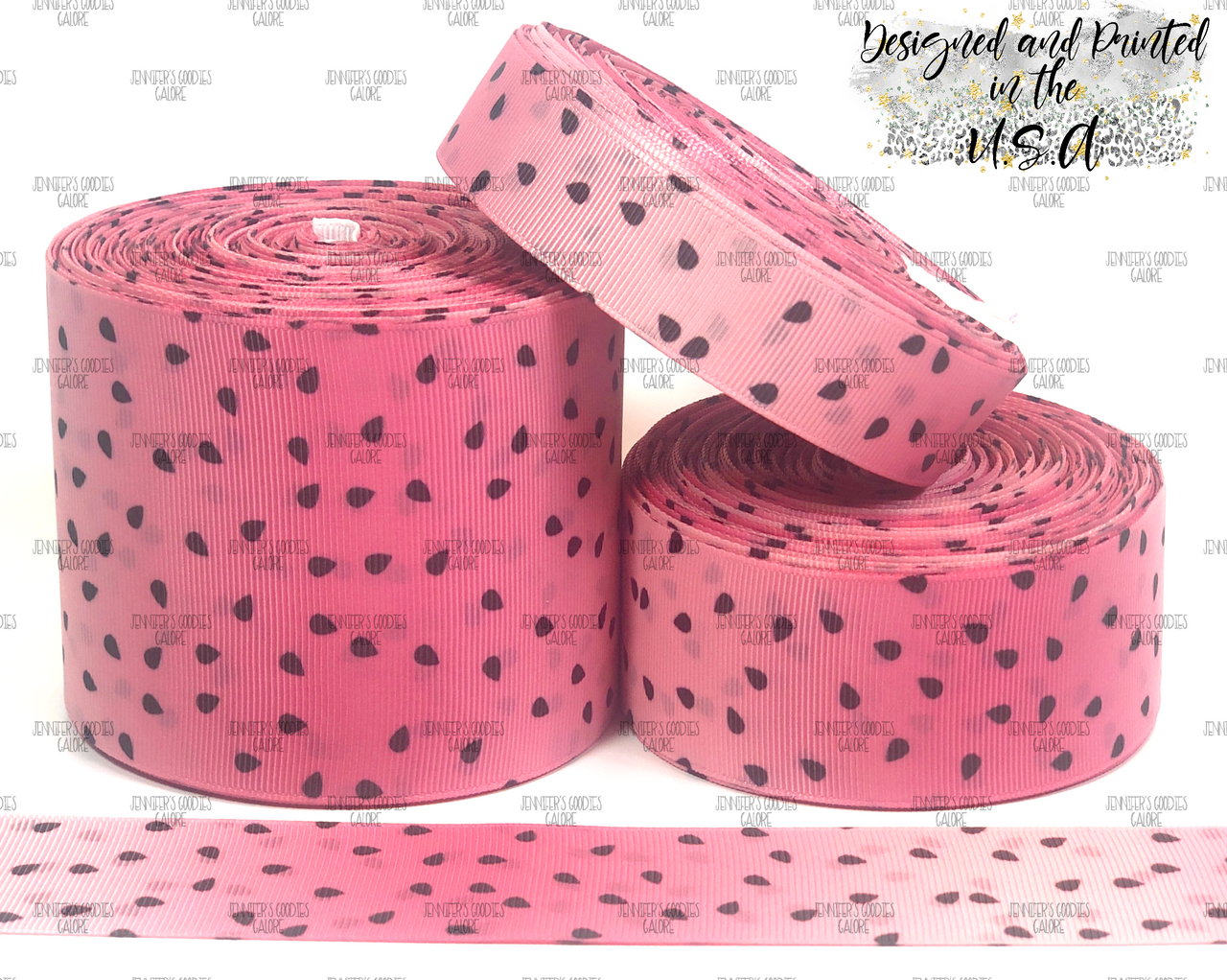 Watermelon Ribbon, US Designer Ribbon, Double Sided, Watermelon Seeds,  Fruit Ribbon, Pink Watermelon, Lanyard Ribbon, Hair Bow Ribbon, Wholesale  Ribbon, PER YARD - Jennifer's Goodies Galore