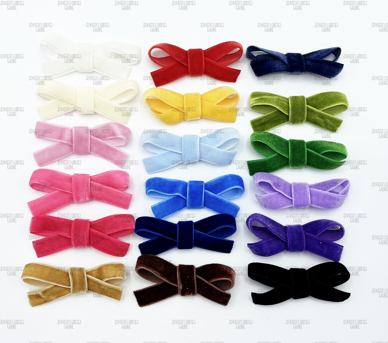 2.25 Small Velvet Bows, NO CLIPS, Newborn Bows, Velvet Baby Bows, Velvet  Bow Tie, Baby Girl Bows, Velvet Bows, Wholesale Bows, 1 PC (58)