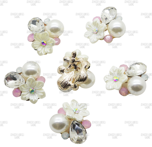 Buttons Galore & More Pearl Snowflakes Buttons