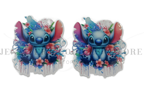 50mm, Stitch Resins, Planar Resins, Hawaii Resins, Embellishments, Badge Reel Resins, Hair Bow Centers, Badge Reel Resins, Cabochons, Wholesale Resins, 2PCS (2974)