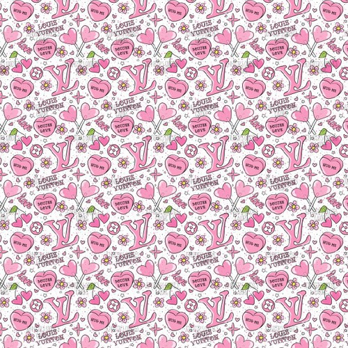 (whiteLVlove) 9x12", Valentine's Day Synthetic Leather, Custom Leather Sheets, Boujee Leather, Boujee Love Leather, LV Leather, Key FOB Leather, Leather for Crafts, Faux Leather, Litchi, Patent, Glitter, Vinyl, DIY Hair Bows, 1 Sheet