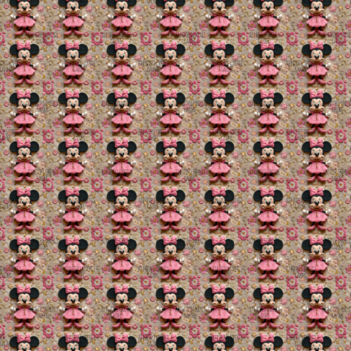 (minnie1005) 9x12", Retro Minnie Synthetic Leather, Custom Leather Sheets, Embroidery Print, Minnie Mouse Leather, Key FOB Leather, Leather for Crafts, Patent, Vinyl, Litchi, Glitter, DIY Hair Bows, 1 Sheet