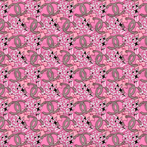 (discochanel) 9x12", Chanel Synthetic Leather, Custom Leather Sheets, Designer Brands Leather, Disco Balls, Synthetic Leather Sheet, Faux Leather, Vinyl, Patent, Glitter, DIY Leather Hair Bows, 1 Sheet