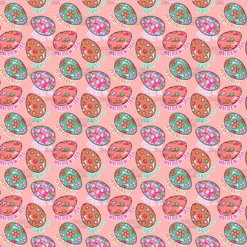 (eggs0348) 9x12", Easter Synthetic Leather, Custom Leather, Easter Eggs, Religious, Faux Leather, Litchi, Vinyl, Glitter, Patent, Key FOB Leather, Leather for Crafts, DIY Hair Bows, 1 Sheet