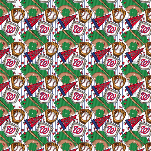 (nationals0868) 9x12", Baseball Leather, Washington Nationals, Synthetic Leather, Nationals Leather, MLB, Baseball, Sports, Litchi, Patent, Glitter, Vinyl, Key FOB Leather, Leather for Crafts, DIY Hair Bows, 1 Sheet