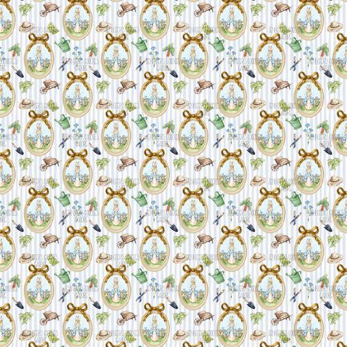 (bluepeter) 9x12", Easter Synthetic Leather, Custom Leather, Blue, Peter Rabbit, Holiday, Faux, Litchi, Vinyl, Glitter, Patent, Key FOB Leather, Leather for Crafts, DIY Hair Bows, 1 Sheet