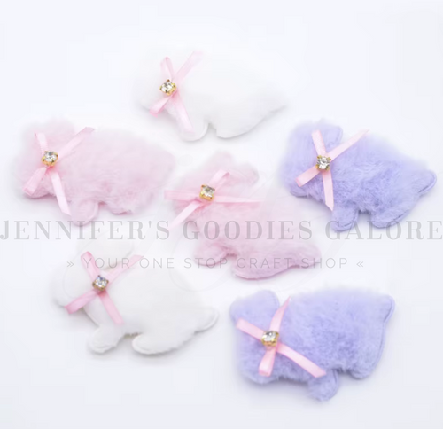 62x50mm, Easter Bunny Felts, Bunny Appliques, Felts, Bunny Rabbit, Easter Appliques, Holiday Felts, Felt Back, Wholesale Felts, 1 PC
