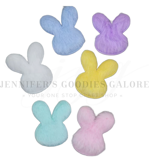 38x45mm, Easter Bunny Felts, Bunny Appliques, Felts, Bunny Rabbit, Easter Appliques, Holiday Felts, Felt Back, Wholesale Felts, 1 PC