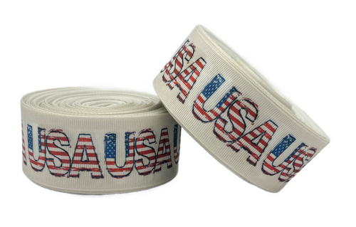 1.5", Patriotic Ribbon, USA Ribbon, Vintage, Holiday, July 4th, 1 ROLL