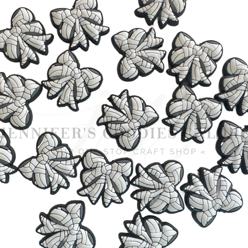 30mm, Volleyball Beads, Silicone Beads, Sports Beads, Coquette Bows, Keychain Beads, Pen Beads, Focal Beads, Loose Beads, DIY Craft Projects, Non-Toxic, Washable, 1PC