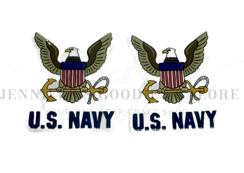 40mm, Military Planar Resins, U.S. Navy Resins, America Resins, Cabochons, Planar Resins, Badge Reel Resins, Hair Bow Centers, Embellishments, 2 PCS