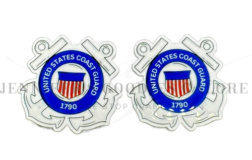 40mm, Military Planar Resins, U.S. Coast Guard Resins, America Resins, Cabochons, Planar Resins, Badge Reel Resins, Hair Bow Centers, Embellishments, 2 PCS