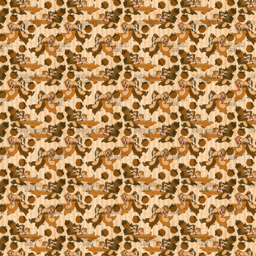 (chipanddale) 9x12", Chip and Dale Leather, Synthetic Leather, Custom Leather Sheets, Character Leather, Chipmunks, DIY Leather Bows, Key FOB Leather, Glitter, Patent, Litchi, Vinyl, 1 SHEET