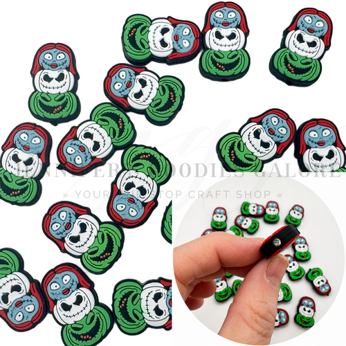 Nightmare Before Christmas Focal Bead, Silicone Focal Beads, Focals for Beadable Pens, Oogie Boogie, Jack, Sally Focal Bead, Beading & Crafting Supplies, 1 PC
