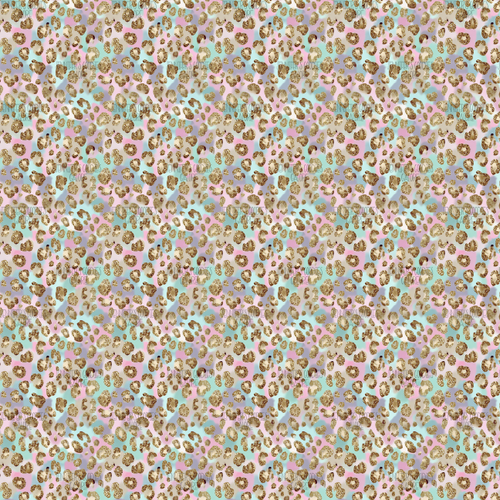 (pastelgoldleopard) 9x12", Animal Skin Leather Sheets, Synthetic Leather, Custom Printed Leather, Pastel, Leopard, Cheetah, Vinyl, Patent, Glitter, Litchi, DIY Hair Bows, 1 Sheet