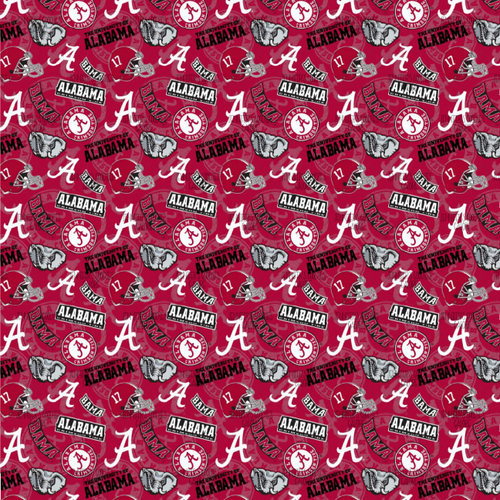 (bama6dqc) 9x12", Football Leather, Alabama Synthetic Leather, Roll Tide Leather, Bama, College Football Leather, Coquette Bow Leather, Sports Leather, DIY Hair Bows, 1 Sheet
