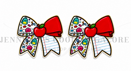 40mm, Back to School Resins, Coquette Bow Resins, Pencil Resins, School Supplies, Cabochons, Keychain Resins, Hair Bow Centers, Embellishments, Wholesale Resins, 2PCS