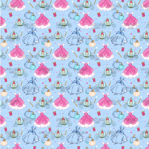 (cinderelladress) 9x12", Princess Leather, Cinderella Leather, Custom Printed Leather, Princess Dress Leather, Patent, Key FOB Leather, Vinyl, Faux, Glitter, Litchi, DIY Leather Bows, 1 SHEET