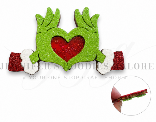 3x2", Grinch Shakers, Christmas Shaker Pattern, Layered Flat Back Resins, Quicksand Shaker Resin, Big Bow Shaker, Cabochon, Die Cut Resins, Bow Embellishments, DIY Badge Reel Accessories, 1PC 