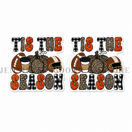 40mm, Tis The Season Resins, Fall Resins, Football Resins, Holiday Resins, Flat Back, Badge Reel Resins, Hair Bow Centers, Cabochons, Wholesale Resins, 2PC (2203)