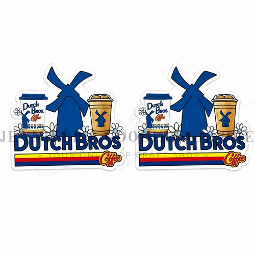 Dutch Bros Resins, Coffee Resins, Planar Resins, Flat Back Resins, Hair Bow Centers, Badge Reel Resins, Cabochons, Wholesale, 2PCS