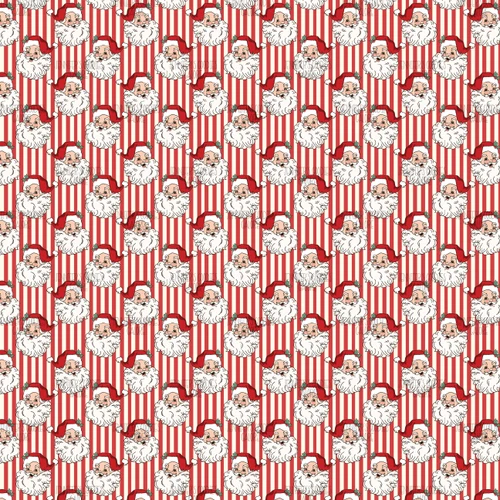 (santastripe) 9x12", Christmas Synthetic Leather, Santa Leather, Red Stripes, Holiday Leather, Key FOB Leather, Leather for Crafts, Patent, Vinyl, Litchi, Glitter, DIY Hair Bows, 1 Sheet