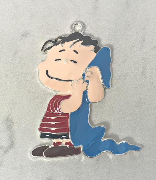 45*38mm, Linus Pendant, Charlie Brown Pendant, Enamel Pendant, Boy with Blanket, Cartoon Character Pendant, DIY Necklace, Wholesale Pendants, (804)