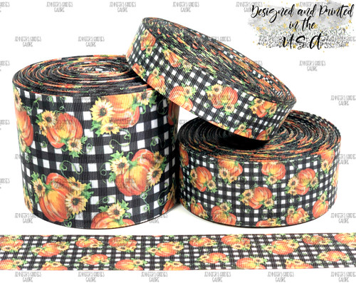 Fall Leaves Ribbon, US Designer Ribbon, Double Sided, Floral Ribbon, Leaves  on Teal Ribbon, Autumn Ribbon, Hair Bow Ribbon, Wholesale Ribbon, PER YARD  - Jennifer's Goodies Galore