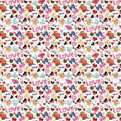 8x11", Valentine Synthetic Leather, Custom Leather Sheets, Disney Leather Fabric, Stitch Leather Sheet, Love Faux Leather, Character Faux Leather Sheet, DIY Hair Bows, 1 Sheet