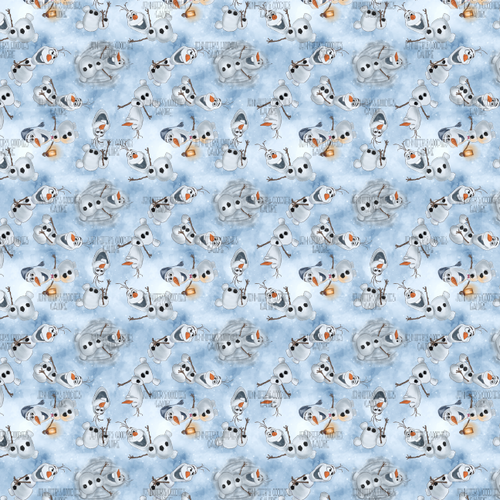 8x11", Olaf Synthetic Leather, Custom Printed Leather, Snowman Leather, Frozen Leather, Faux