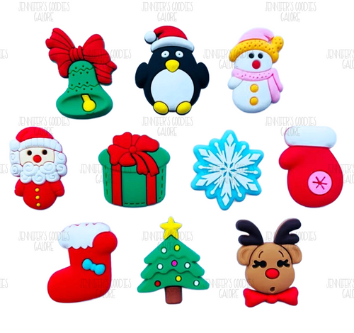 Christmas Flat Back Resin, Rubber, Cabochon Christmas, Christmas Resins ...