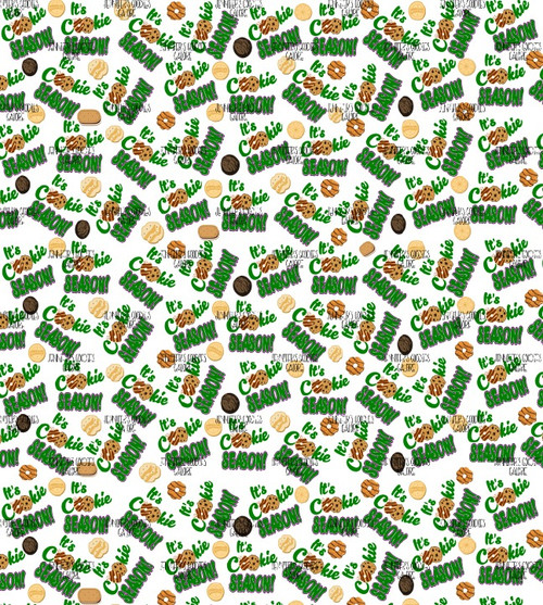 8x12", It's Cookie Season Leather Fabric, Girl Scouts Synthetic Leather ...