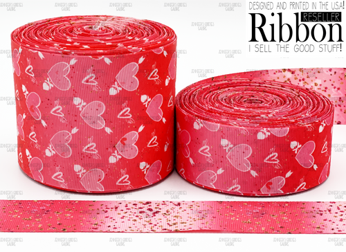 Valentines Day Ribbon, Heart Ribbon, Grosgrain Ribbon, Love Ribbon, Valentines  Ribbon, XOXO Ribbon 